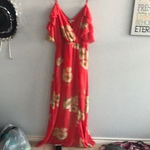 Floral Off the shoulder dress